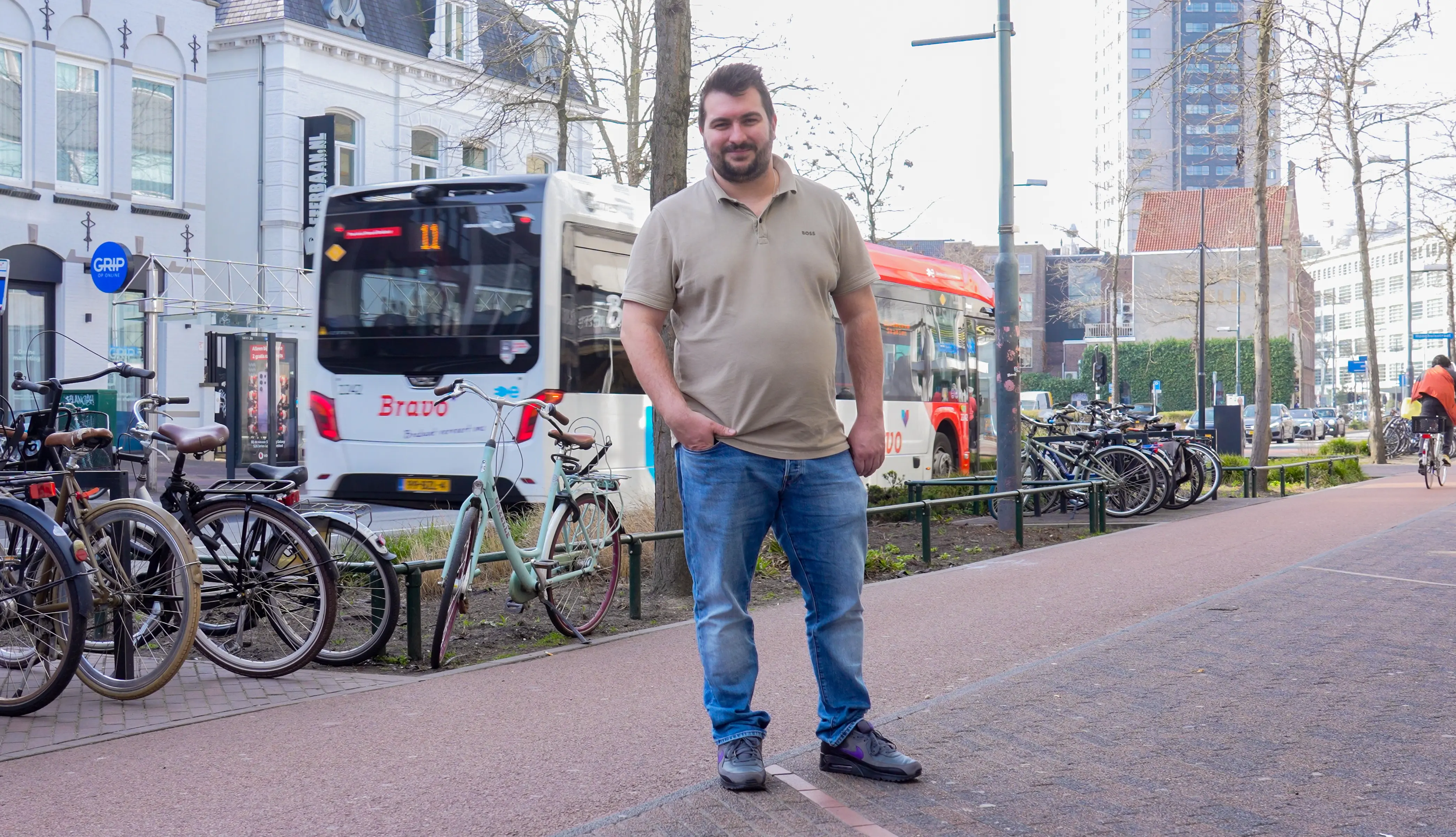Vrouw op straat
