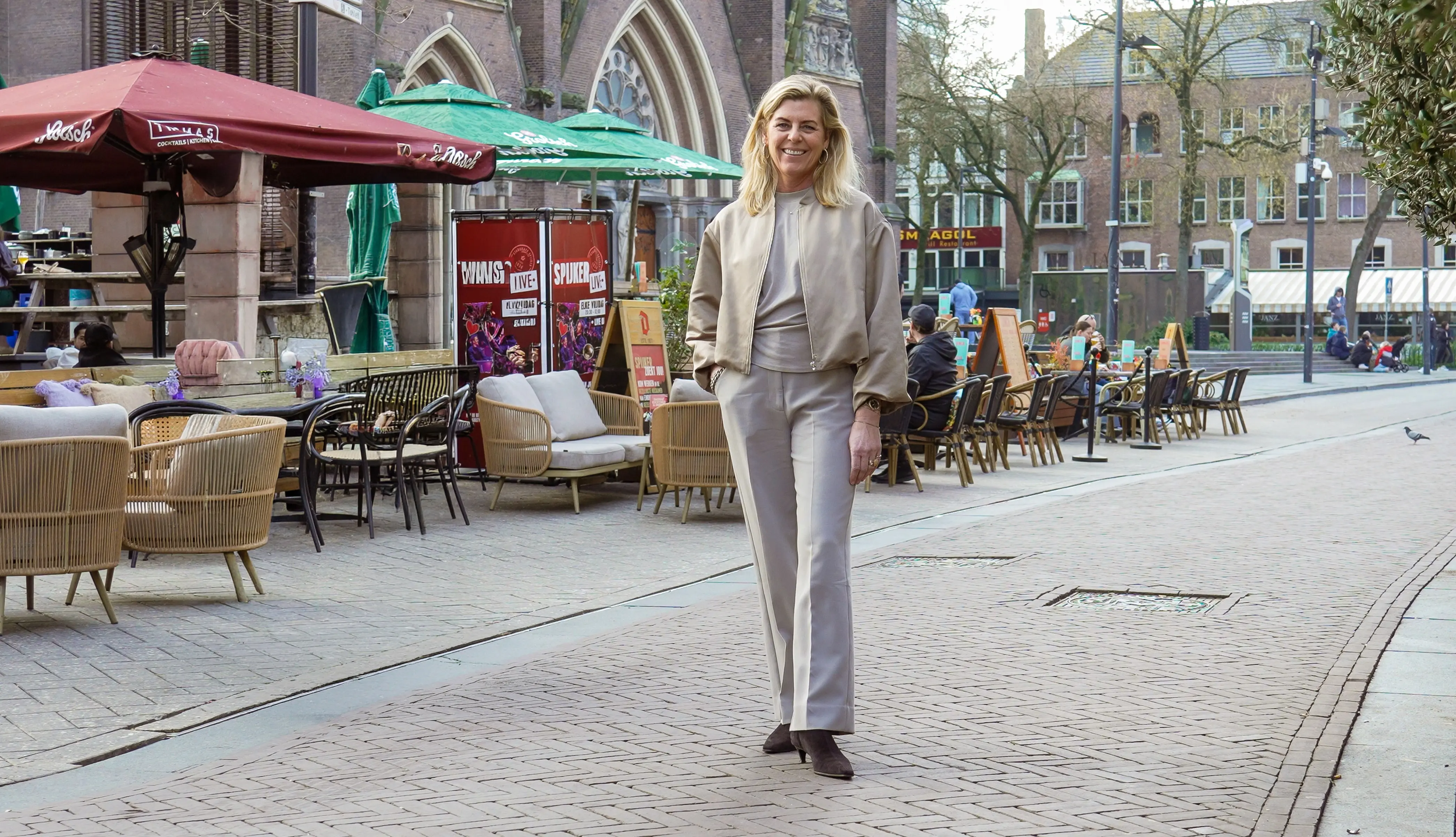 Vrouw op straat